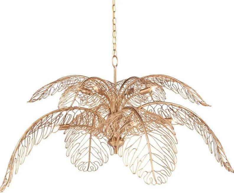 Chandeliers with Dimmable Lights for Ambiance ControlChandeliers with Dimmable Lights for Ambiance ControlBrass Palm Leaf Chandelier