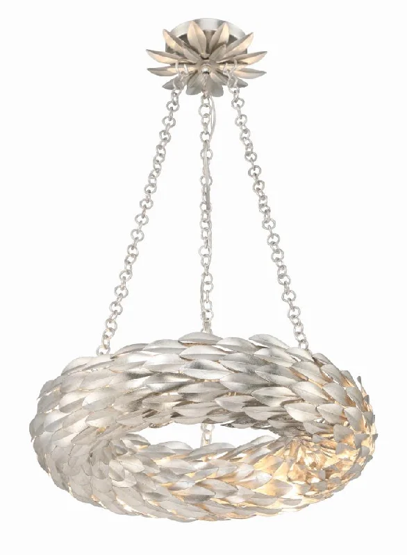 Chandeliers for Low Ceilings to Avoid OvercrowdingChandeliers for Low Ceilings to Avoid OvercrowdingBroche 6 Light Antique Silver Chandelier
