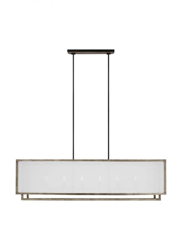 Chandeliers with Metal Frames in Silver FinishChandeliers with Metal Frames in Silver FinishBrockway Large Linear Chandelier