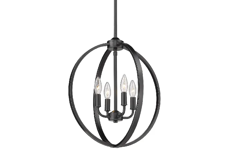 Incandescent Chandeliers for a Warm and Traditional GlowIncandescent Chandeliers for a Warm and Traditional GlowCallen 4 Light Black Chandelier