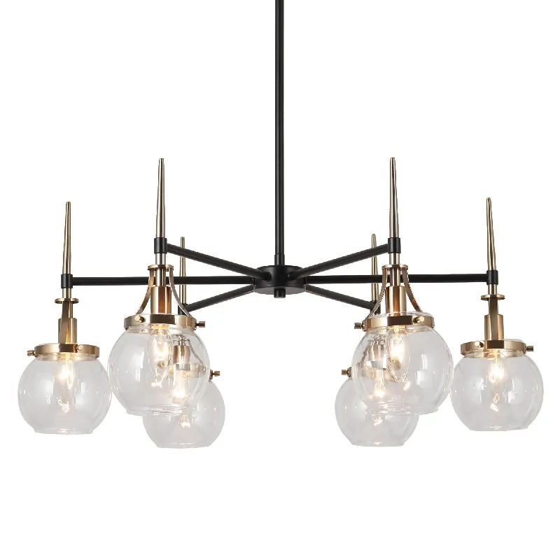 Chandeliers for Low Ceilings to Avoid OvercrowdingChandeliers for Low Ceilings to Avoid OvercrowdingCapensis 6-Light Large Black Chandelier