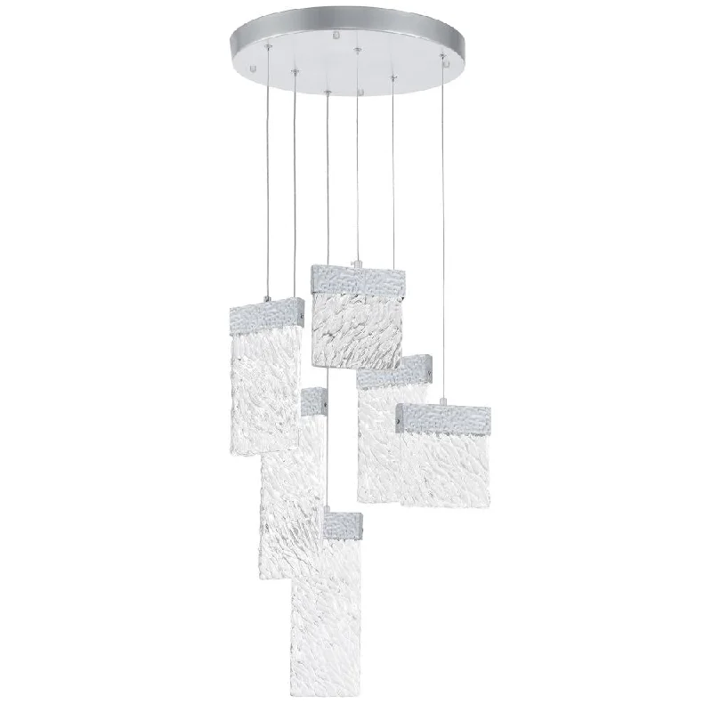 Large Chandeliers for Grand Halls and FoyersLarge Chandeliers for Grand Halls and FoyersCarolina LED Chandelier With Pewter Finish