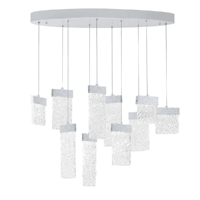 Chandeliers with Metal Frames in Black FinishChandeliers with Metal Frames in Black FinishCarolina LED Chandelier With Pewter Finish