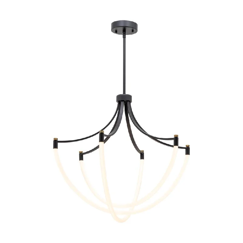 Mid - Century Modern Chandeliers for Vintage AppealMid - Century Modern Chandeliers for Vintage AppealCascata Collection 3-Light Chandelier Black and Brushed Brass - Fashion Home Lighting Sale