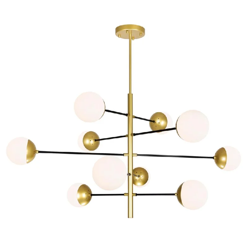 Victorian - Inspired Chandeliers with Ornate DetailsVictorian - Inspired Chandeliers with Ornate DetailsCompass 10 Light Chandelier With Medallion Gold Finish