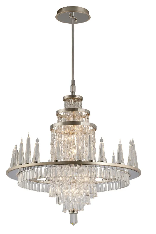 Chandeliers with Frosted Glass for a Softer Light DiffusionChandeliers with Frosted Glass for a Softer Light DiffusionIllusion 34 Light Chandelier