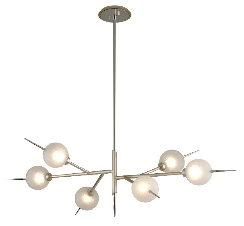 Art Deco Chandeliers for a Retro - Glam LookArt Deco Chandeliers for a Retro - Glam LookCorbett Tempest 263-56 Chandelier Light - Satin Silver Leaf