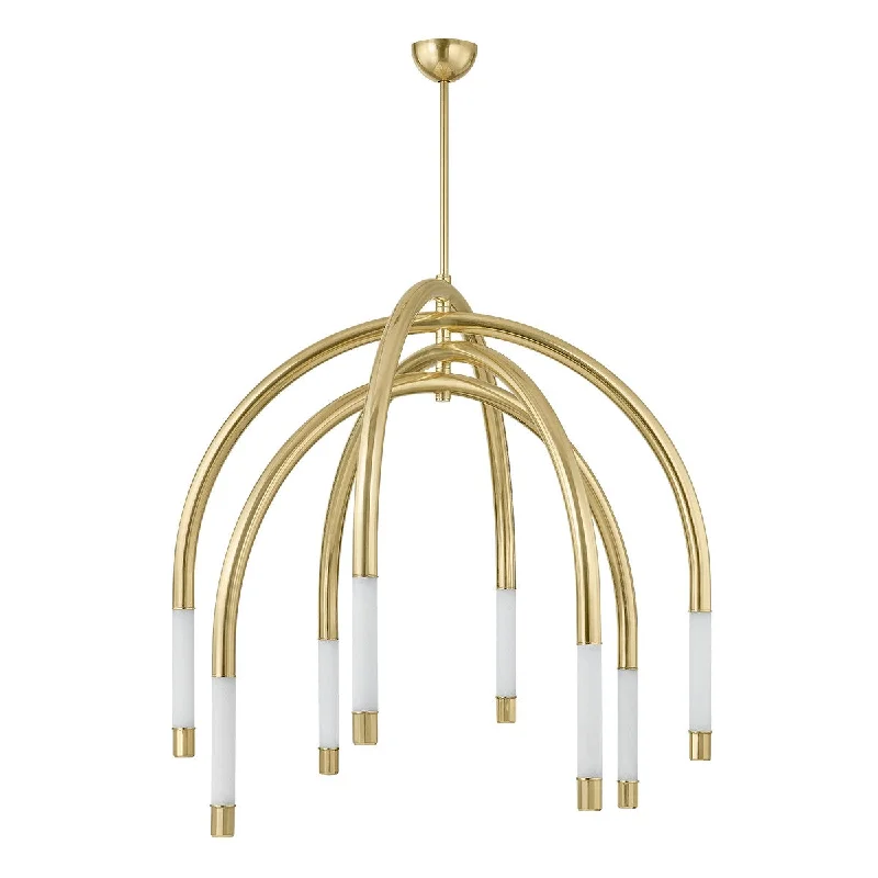 Chandeliers with Metal Frames in Silver FinishChandeliers with Metal Frames in Silver FinishZeme LED Chandelier