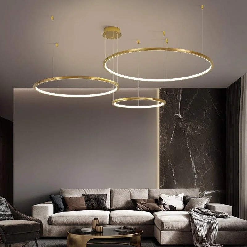 Chandeliers with Metal Frames in Copper FinishChandeliers with Metal Frames in Copper FinishCoterie