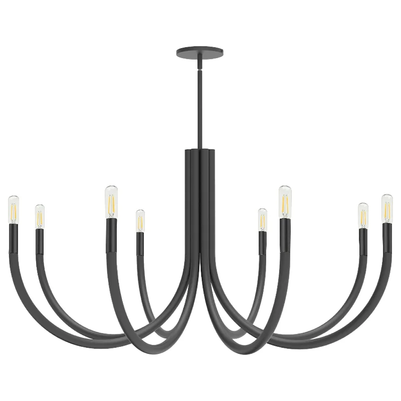 Chandeliers with Metal Frames in Black FinishChandeliers with Metal Frames in Black FinishWand 8-Light Chandelier Chandeliers with Metal Frames in Black FinishChandeliers with Metal Frames in Black FinishWand 8-Light Chandelier