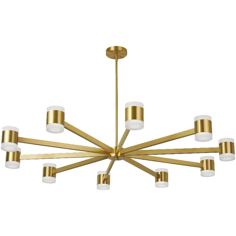 Chandeliers with Metal Frames in Copper FinishChandeliers with Metal Frames in Copper FinishWilson 10-Light LED Chandelier