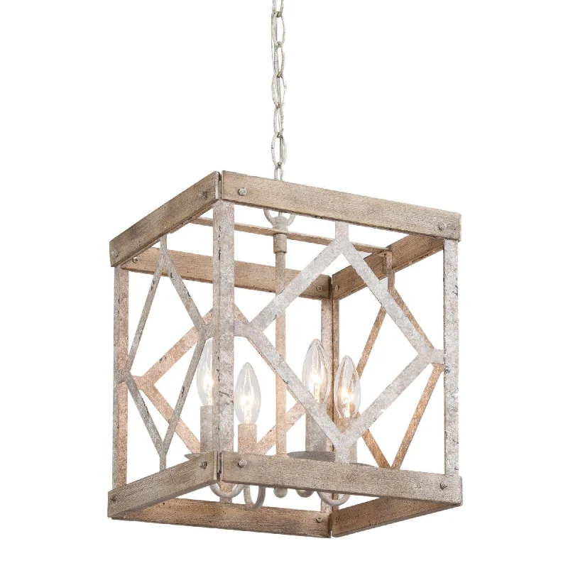 Bohemian - Style Beaded Chandeliers for Eclectic DecorBohemian - Style Beaded Chandeliers for Eclectic DecorEllirazani 4-Light Mini Wood Chandelier
