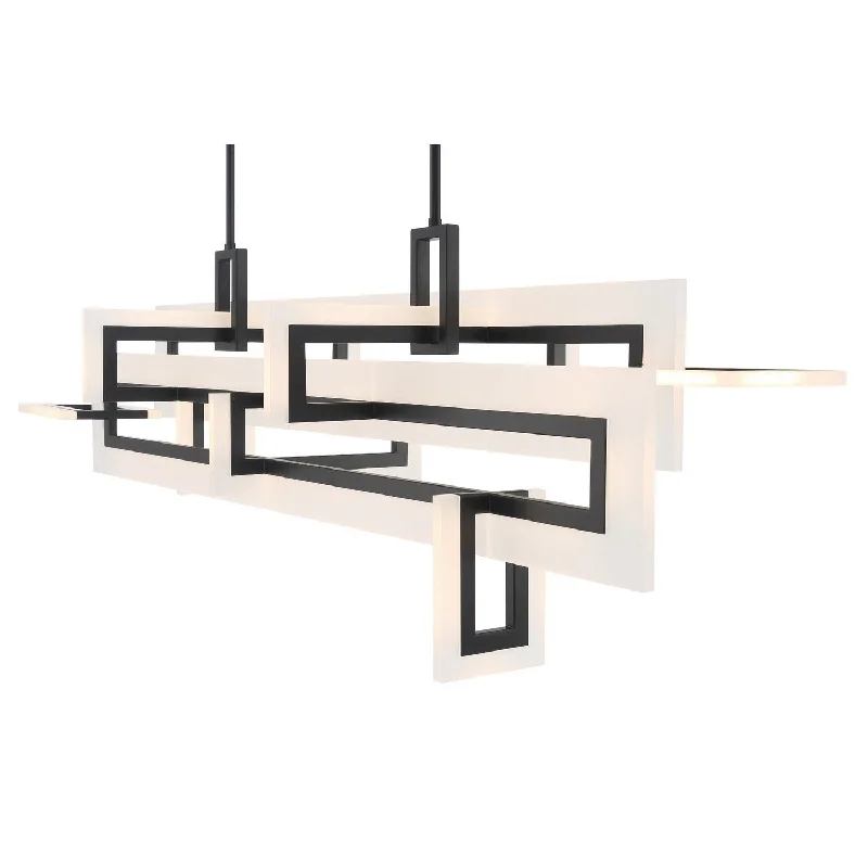 Chandeliers with Metal Frames in Black FinishChandeliers with Metal Frames in Black FinishInizio LED Chandelier