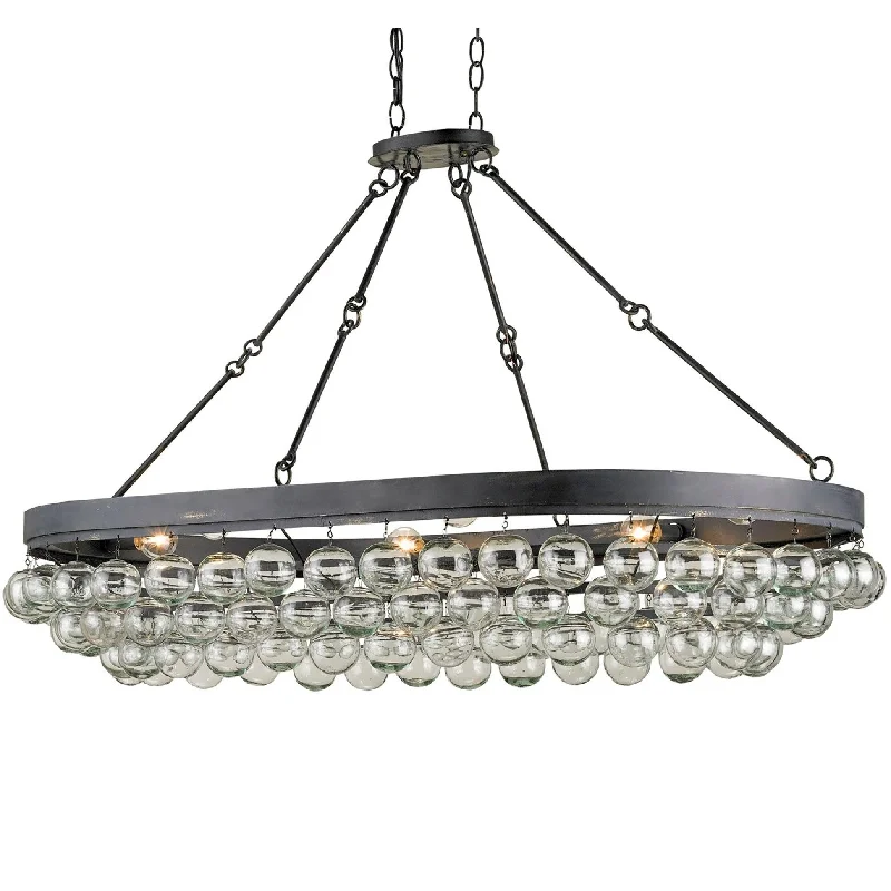 Bohemian - Style Beaded Chandeliers for Eclectic DecorBohemian - Style Beaded Chandeliers for Eclectic DecorFrench Black Industrial Bubble Chandelier