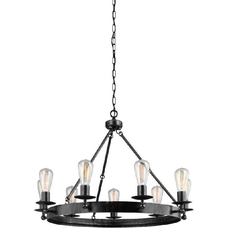 Chandeliers with Pendant Lights for a Stylish LookChandeliers with Pendant Lights for a Stylish LookRavenwood Manor Nine Light Chandelier (with Bulbs)