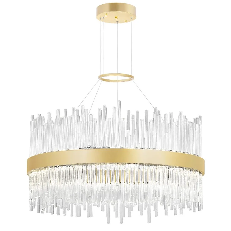 Chandeliers with Dimmable Lights for Ambiance ControlChandeliers with Dimmable Lights for Ambiance ControlGenevieve LED Chandelier With Medallion Gold Finish