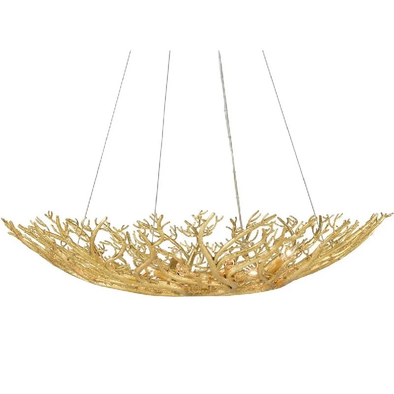 Oversized Chandeliers as a Statement Piece in Living RoomsOversized Chandeliers as a Statement Piece in Living RoomsGold Glam Coral Reef Chandelier