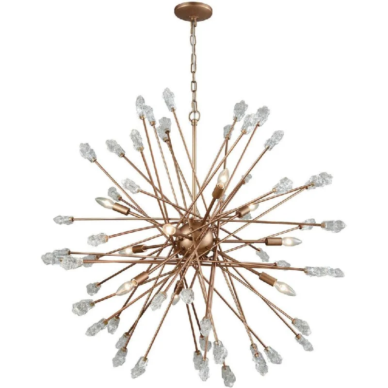 Chandeliers with Pendant Lights for a Stylish LookChandeliers with Pendant Lights for a Stylish LookGold Glass Tip Burst Chandelier