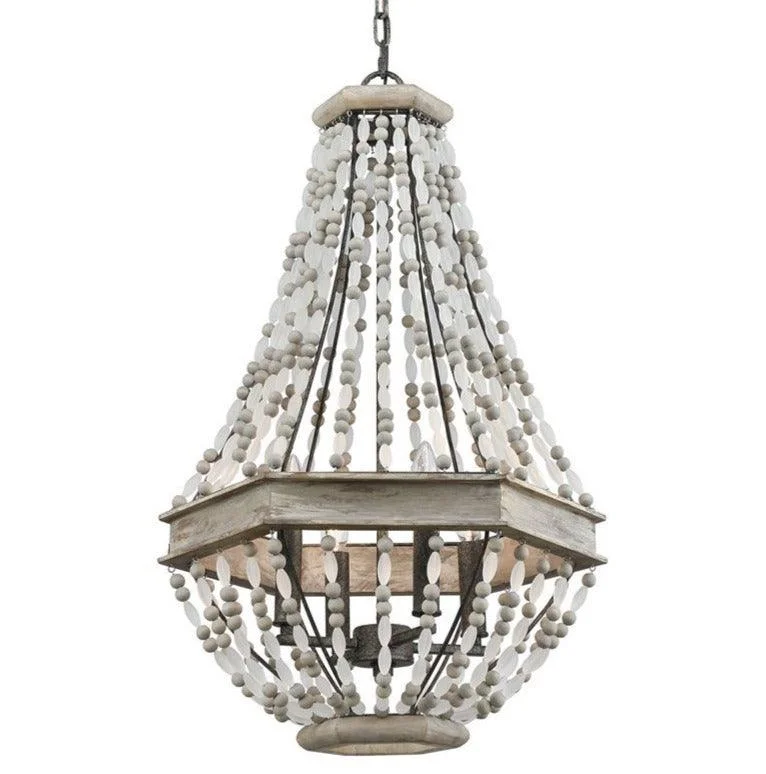 Chandeliers with Dimmable Lights for Ambiance ControlChandeliers with Dimmable Lights for Ambiance ControlGrey Beaded Hexagonal 5-Light Chandelier
