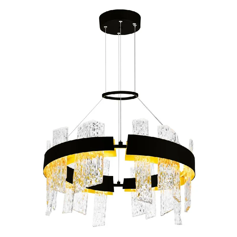 French Country Chandeliers with a Romantic AuraFrench Country Chandeliers with a Romantic AuraGuadiana 24 in LED Black Chandelier