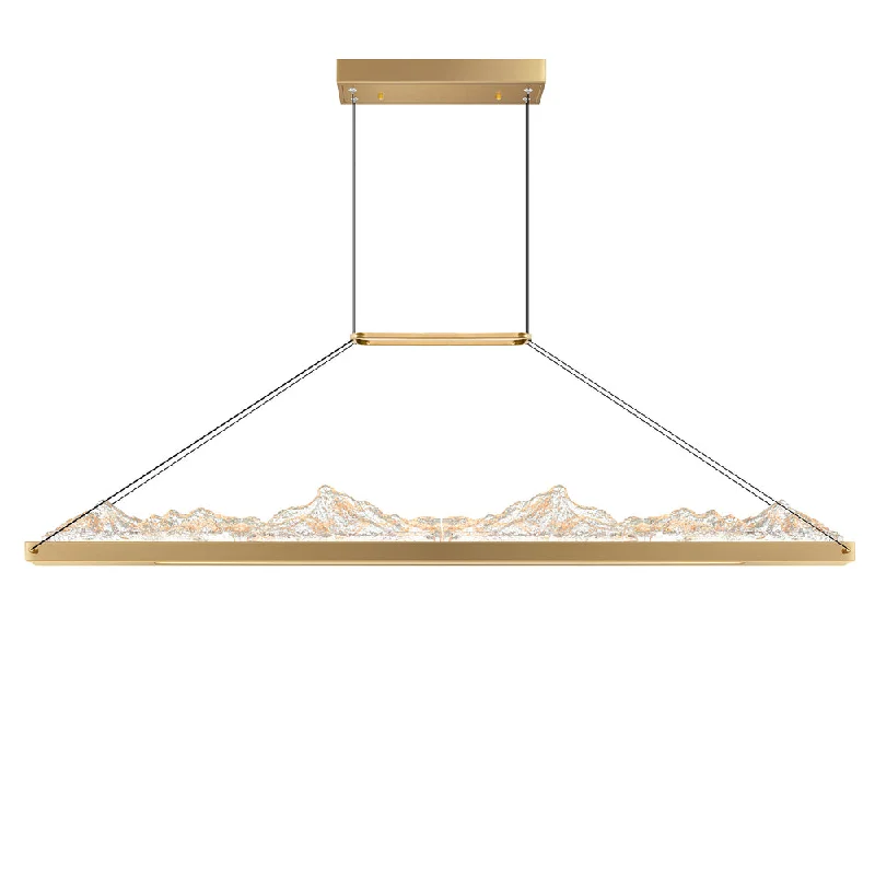 Modern Crystal Chandeliers for Contemporary HomesModern Crystal Chandeliers for Contemporary HomesHimalayas Integrated LED Brass Island/Pool Table Light