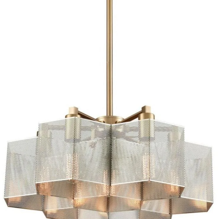 Mid - Century Modern Chandeliers for Vintage AppealMid - Century Modern Chandeliers for Vintage AppealHoneycomb Mesh Hexagonal Chandelier