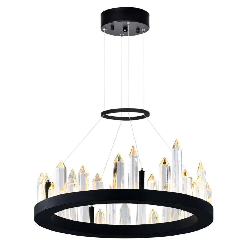Chandeliers with Metal Frames in Bronze FinishChandeliers with Metal Frames in Bronze FinishJuliette LED Chandelier With Black Finish