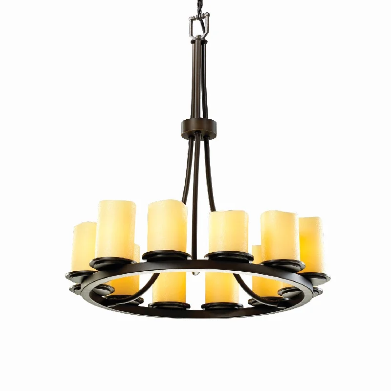 Chandeliers with Metal Frames in Black FinishChandeliers with Metal Frames in Black FinishCandleAria LED Chandelier
