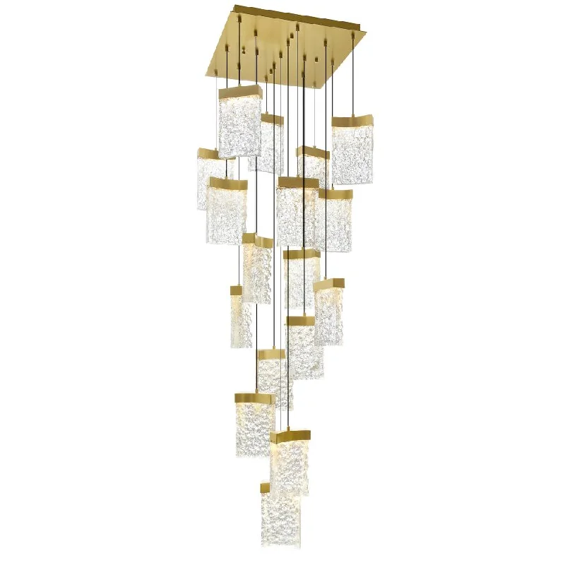 Oversized Chandeliers as a Statement Piece in Living RoomsOversized Chandeliers as a Statement Piece in Living RoomsLava Integrated LED Brass Chandelier