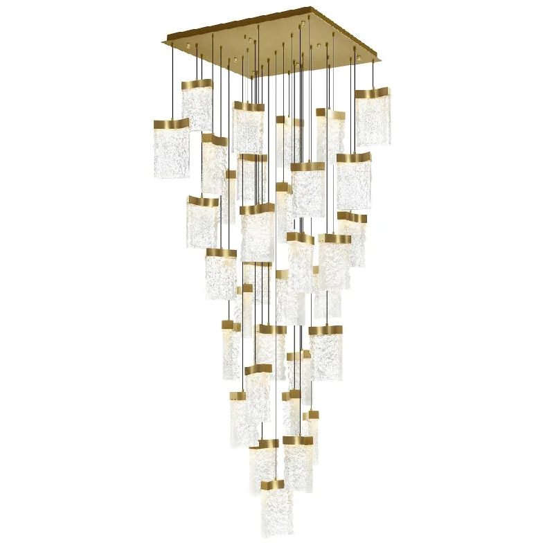 Industrial Iron Chandeliers for Loft - Inspired SpacesIndustrial Iron Chandeliers for Loft - Inspired SpacesLava Integrated LED Brass Chandelier