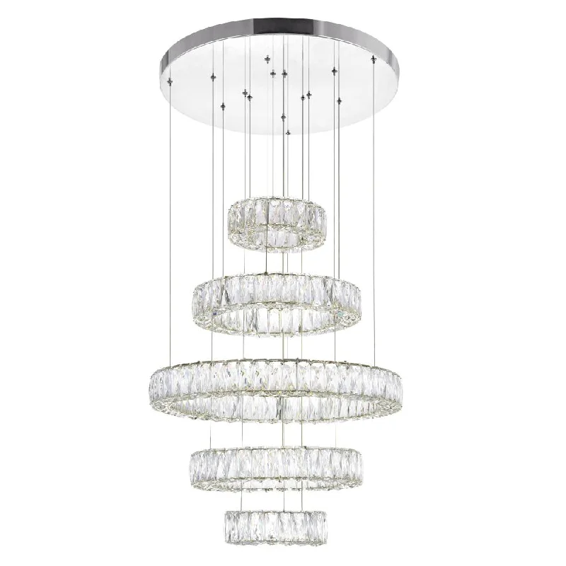 Chandeliers with Adjustable Height for Custom InstallationChandeliers with Adjustable Height for Custom InstallationMadeline LED Chandelier With Chrome Finish