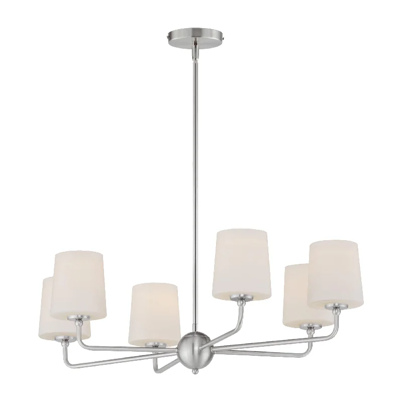Chandeliers with Metal Frames in Black FinishChandeliers with Metal Frames in Black FinishBristol 6-Light Chandelier