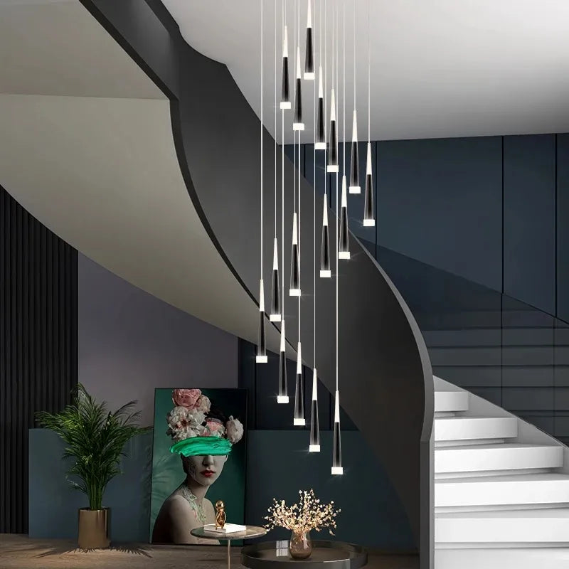 Chandeliers with Dimmable Lights for Ambiance ControlChandeliers with Dimmable Lights for Ambiance ControlMidnight Noir