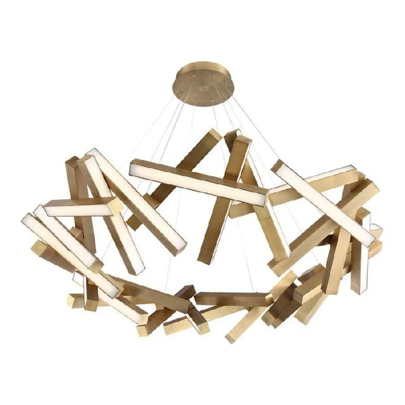Industrial Iron Chandeliers for Loft - Inspired SpacesIndustrial Iron Chandeliers for Loft - Inspired SpacesChaos 60" LED Round Chandelier