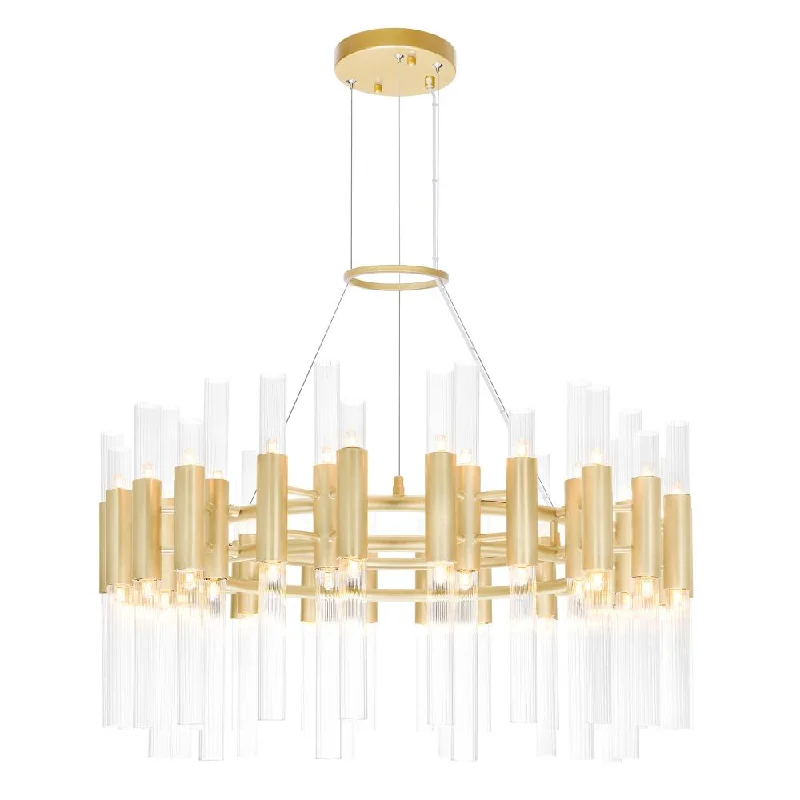 Chandeliers for Dining Rooms to Set the Mood for MealsChandeliers for Dining Rooms to Set the Mood for MealsOrgue 72 Light Chandelier With Satin Gold Finish