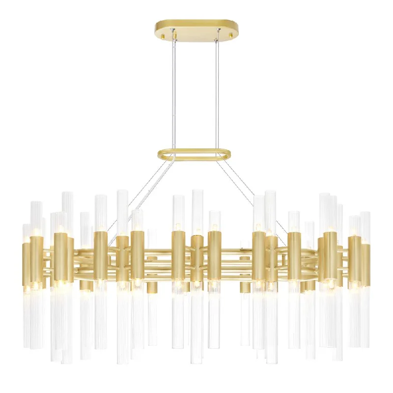 Traditional Brass Chandeliers for Classic InteriorsTraditional Brass Chandeliers for Classic InteriorsOrgue 72 Light Chandelier With Satin Gold Finish
