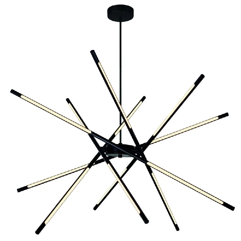 Chandeliers with Murano Glass for a High - End Artistic TouchChandeliers with Murano Glass for a High - End Artistic TouchOskil LED Integrated Chandelier With Black Finish