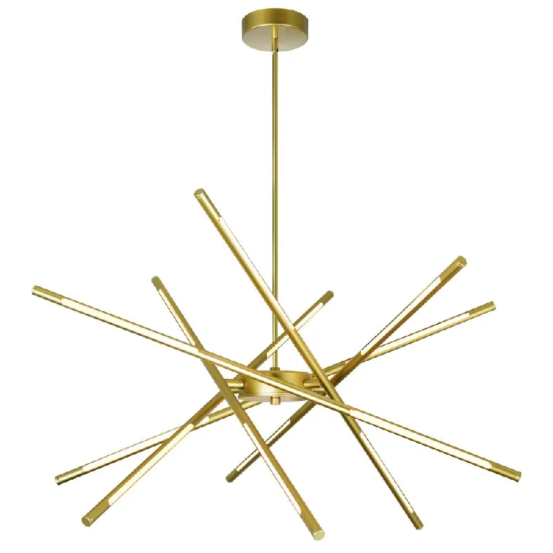 Incandescent Chandeliers for a Warm and Traditional GlowIncandescent Chandeliers for a Warm and Traditional GlowOskil LED Integrated Chandelier With Satin Gold Finish