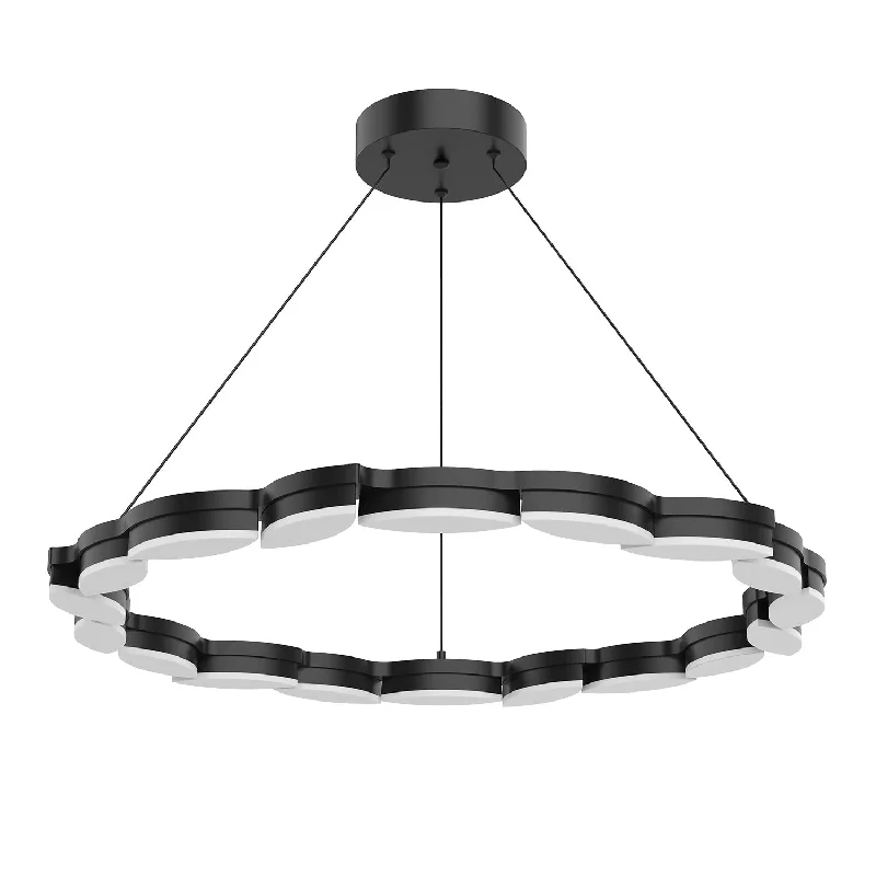 Chandeliers with Metal Frames in Copper FinishChandeliers with Metal Frames in Copper FinishPoplar LED Chandelier