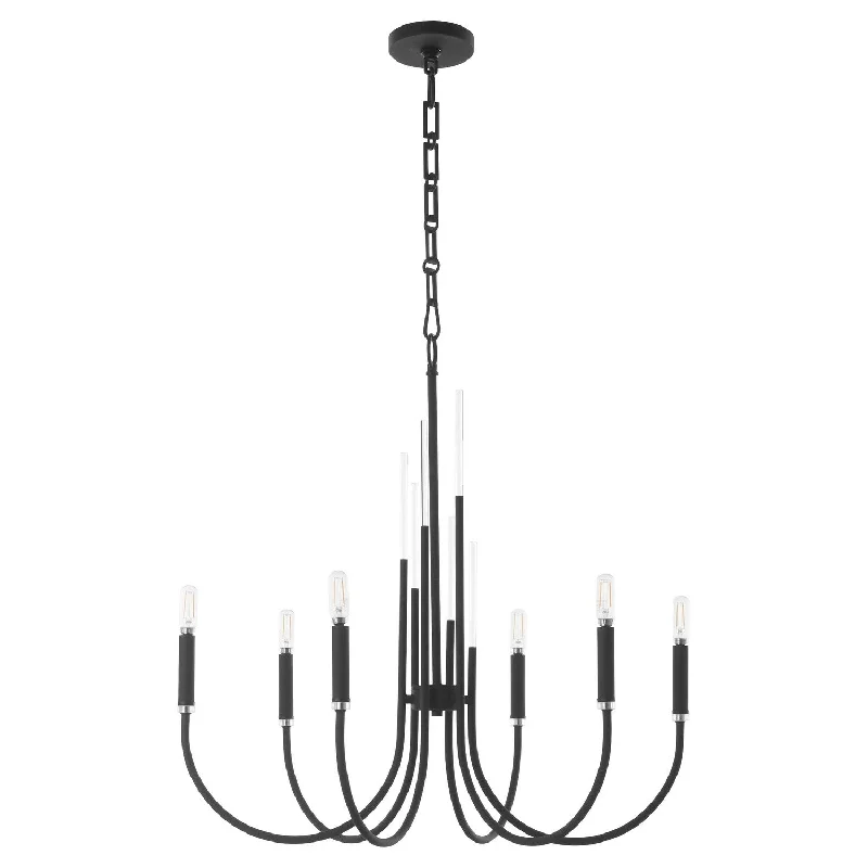 Chandeliers with Adjustable Arms for Directional LightingChandeliers with Adjustable Arms for Directional LightingQuorum SUMMIT 6223-6-69 Chandelier Light - Textured Black