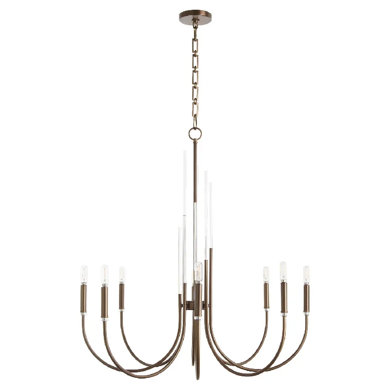 Modern Crystal Chandeliers for Contemporary HomesModern Crystal Chandeliers for Contemporary HomesQuorum SUMMIT 6223-8-81 Chandelier Light - Dark Brass