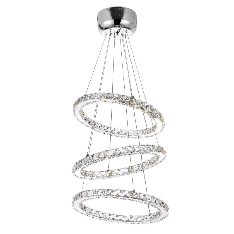 French Country Chandeliers with a Romantic AuraFrench Country Chandeliers with a Romantic AuraRing LED Chandelier With Chrome Finish