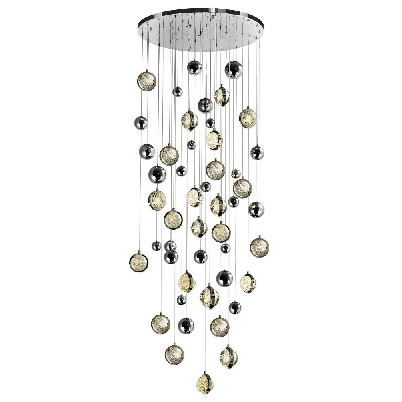 Bohemian - Style Beaded Chandeliers for Eclectic DecorBohemian - Style Beaded Chandeliers for Eclectic DecorSalvador 32 in LED Integrated Polished Nickel Chandelier