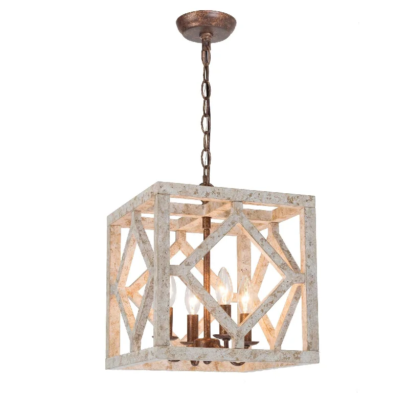 Chandeliers for High Ceilings to Fill Vertical SpaceChandeliers for High Ceilings to Fill Vertical SpaceSesuvium 4-Light Mini Wood Chandelier
