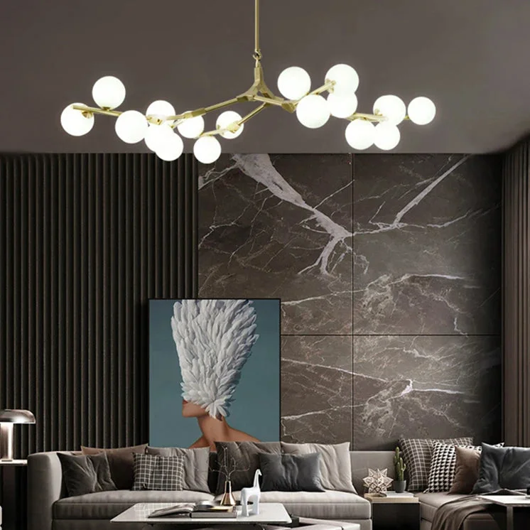 Chandeliers with Metal Frames in Copper FinishChandeliers with Metal Frames in Copper FinishSolla
