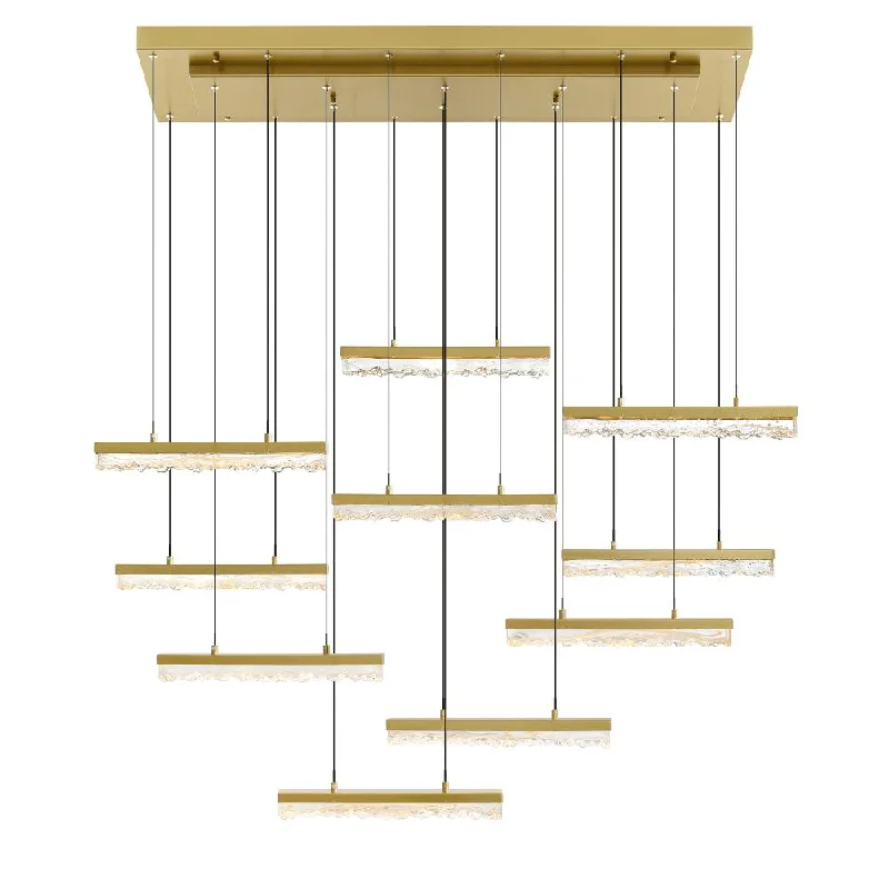 LED Chandeliers for Energy - Efficient LightingLED Chandeliers for Energy - Efficient LightingStagger Integrated LED Brass Chandelier