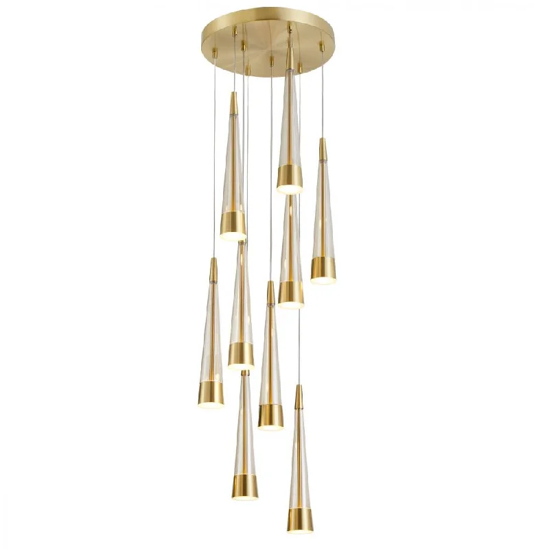 Mid - Century Modern Chandeliers for Vintage AppealMid - Century Modern Chandeliers for Vintage AppealSunnyvale Collection 9-Light Chandelier Brass