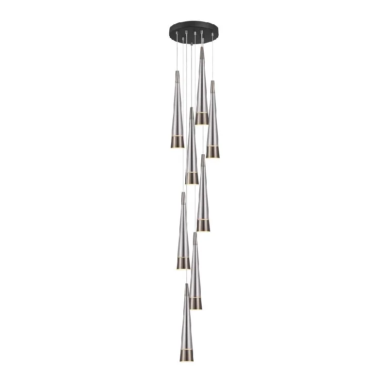 Chandeliers with Clear Crystal for a Sparkling EffectChandeliers with Clear Crystal for a Sparkling EffectSunnyvale Collection 9-Light Chandelier Pearl Black and Smoke