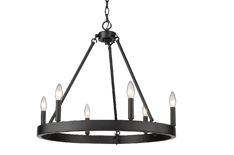 Chandeliers for Low Ceilings to Avoid OvercrowdingChandeliers for Low Ceilings to Avoid OvercrowdingWinston 6 Light Black Chandelier