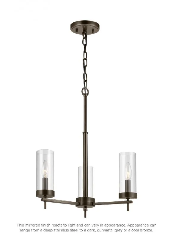 Chandeliers with Metal Frames in Copper FinishChandeliers with Metal Frames in Copper FinishZire Three Light Chandelier